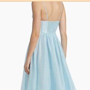 Zimmermann Illuminate V-Neck Midi-Dress (Mint) (NWT)